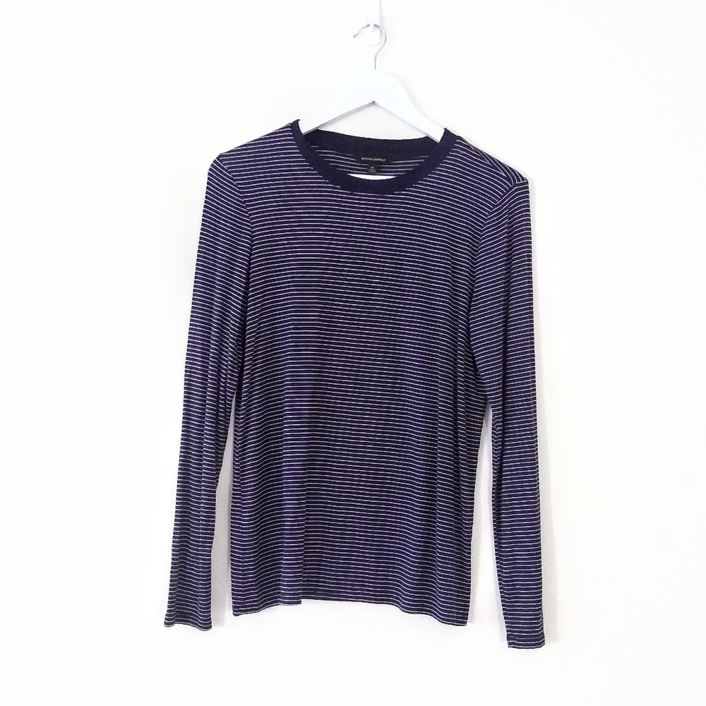 Banana Republic soft striped long sleeve shirt